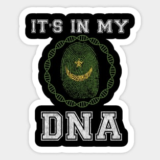 Mauritania  It's In My DNA - Gift for Mauritanian From Mauritania Sticker